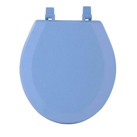 ACHIM IMPORTING Fantasia Light Blue Standard Wood Toilet Seat- 17 In. TOWDSTBL04